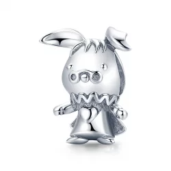 Charms Typu Pandora Zabawny Królik - SCC1867