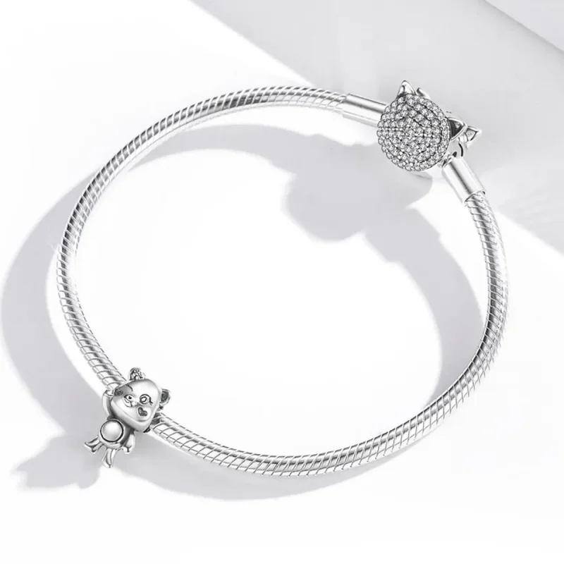 (zdjęcie do) Charms Typu Pandora Zabawny Miś - SCC1870 - Wyświetl 4