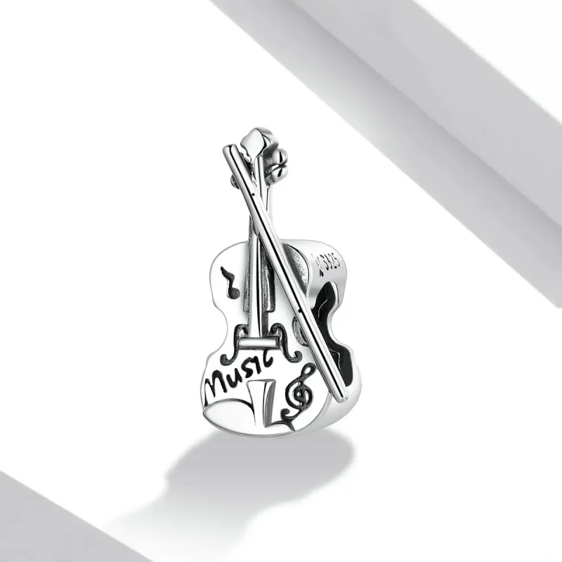 (zdjęcie do) Charms Typu Pandora Zabytkowe skrzypce - SCC2077 - Wyświetl 2