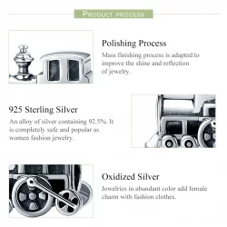 Charms Typu Pandora Zabytkowy pociąg - SCC507