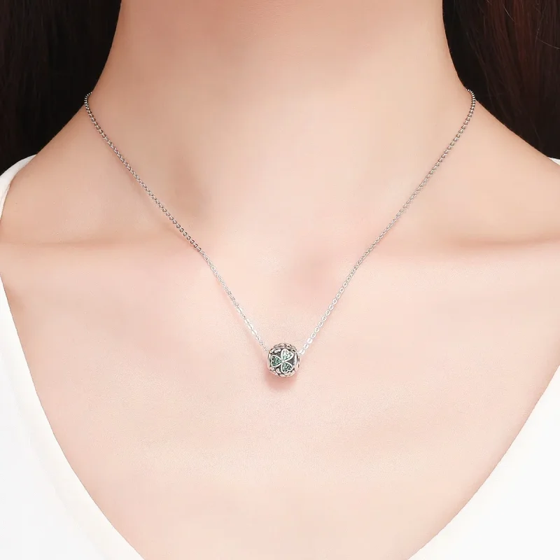 (zdjęcie do) Charms Typu Pandora Zielona koniczyna - SCC964 - Wyświetl 5