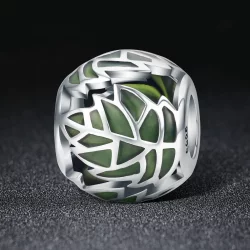 Charms Typu Pandora Zielone liście są zakochane - SCC524