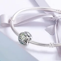Charms Typu Pandora Zielone liście są zakochane - SCC524