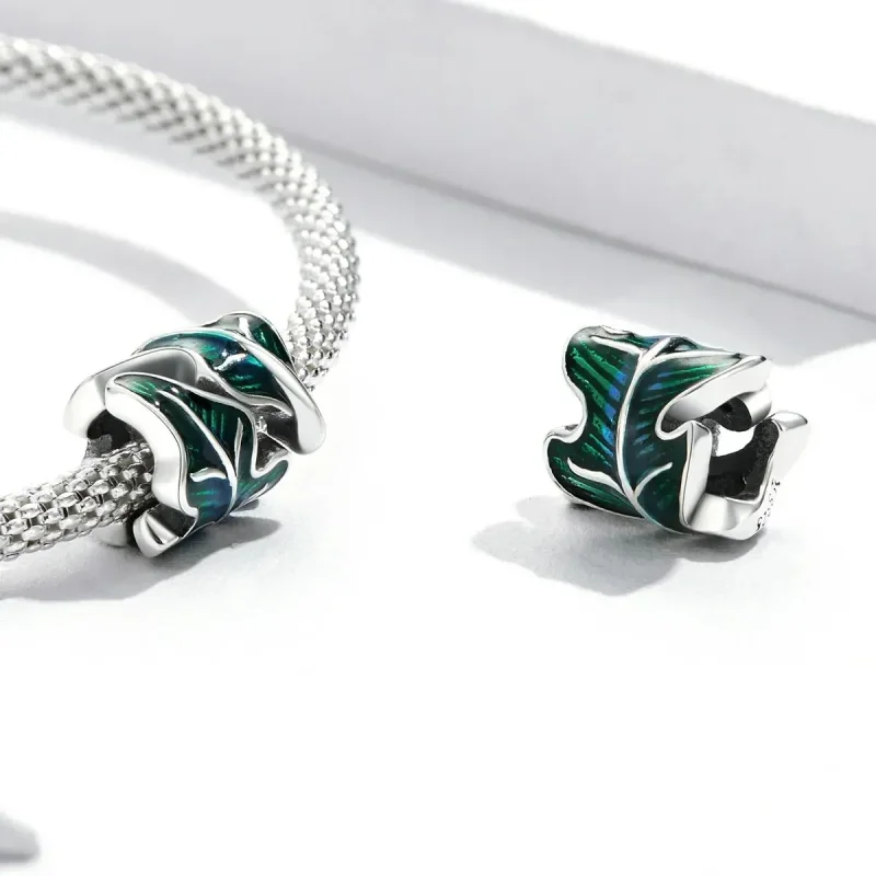 (zdjęcie do) Charms Typu Pandora Zielone liście - SCC2175 - Wyświetl 4