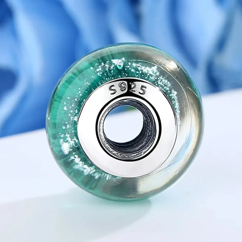 (zdjęcie do) Charms Typu Pandora Zielone szkło Murano - SCZ021 - Wyświetl 4