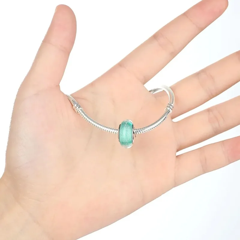 (zdjęcie do) Charms Typu Pandora Zielone szkło Murano - SCZ021 - Wyświetl 5