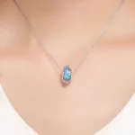 Charms Typu Pandora Zimowe mrożone płatki śniegu - SCC862