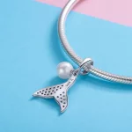 Charms Typu Pandora Zroszony Ogon Syrenki - SCC877