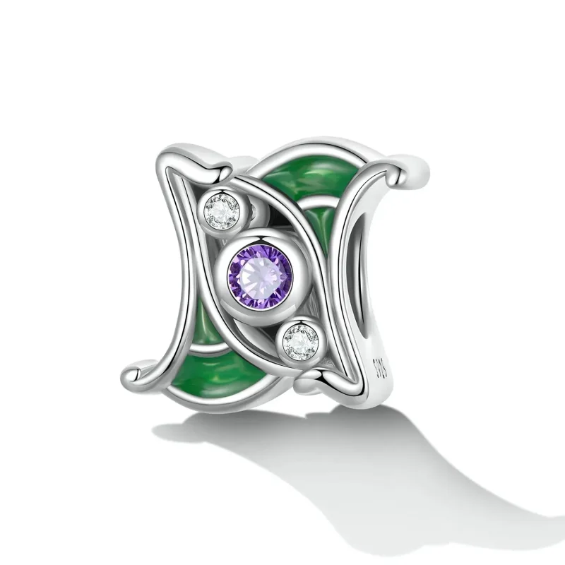 (zdjęcie do) Separator Typu Pandora Art Fioletowy Cyrkon - SCC2294 - Wyświetl 2