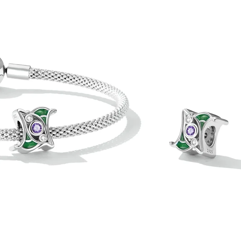 (zdjęcie do) Separator Typu Pandora Art Fioletowy Cyrkon - SCC2294 - Wyświetl 4