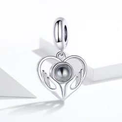 Zawieszka Typu Pandora 100 języków kocham cię - SCC1307