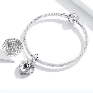 Zawieszka Typu Pandora 100 języków kocham cię - SCC1307