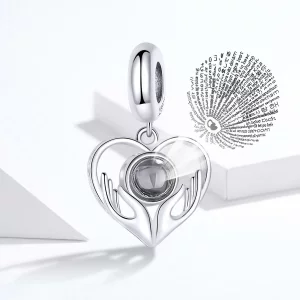 Zawieszka Typu Pandora 100 języków kocham cię - SCC1307