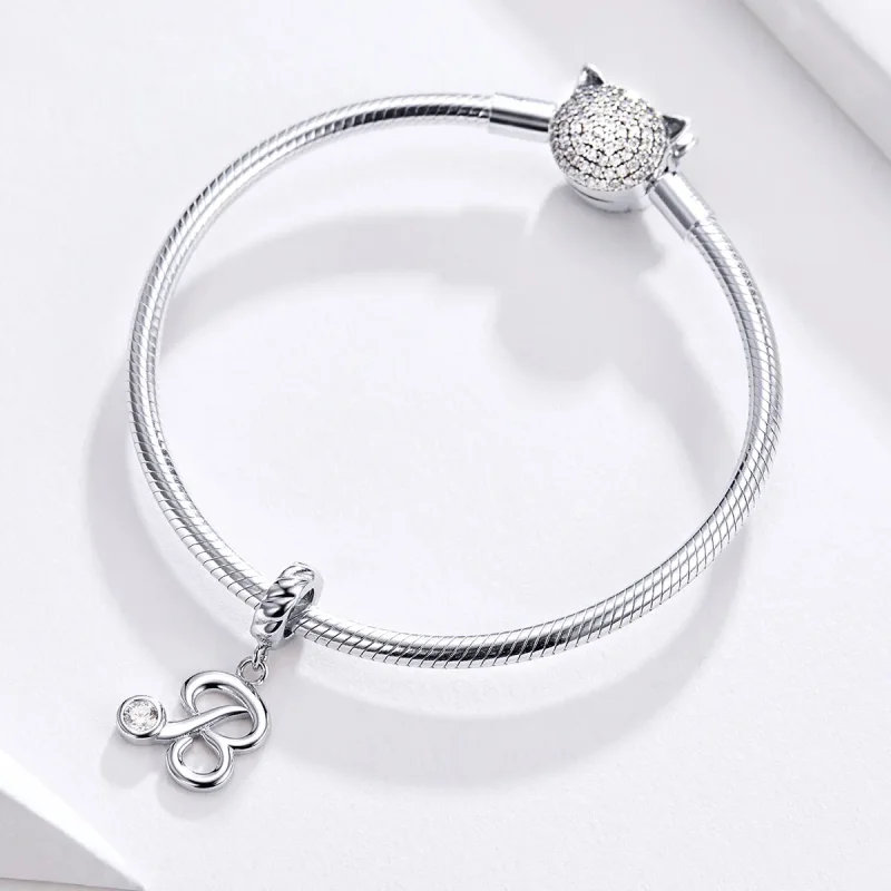 (zdjęcie do) Zawieszka Typu Pandora Literka B - SCC1183-B - Wyświetl 2