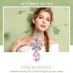 Zawieszka Typu Pandora Różowy łuk - SCC1074