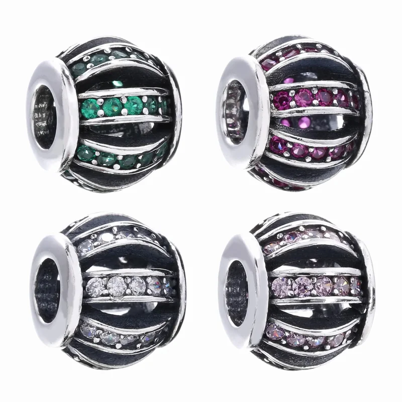 (zdjęcie do) Biała ażurowa baryłka Pavé - 791115CZ - Charmsy | PANDORA - Wyświetl 5