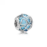 Charms Błękitne miłosne serca | PANDORA