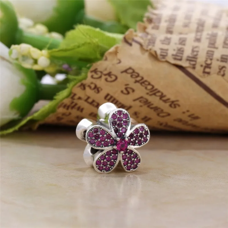 (zdjęcie do) Charms Fioletowa Olśniewająca Daisy | PANDORA - Wyświetl 2
