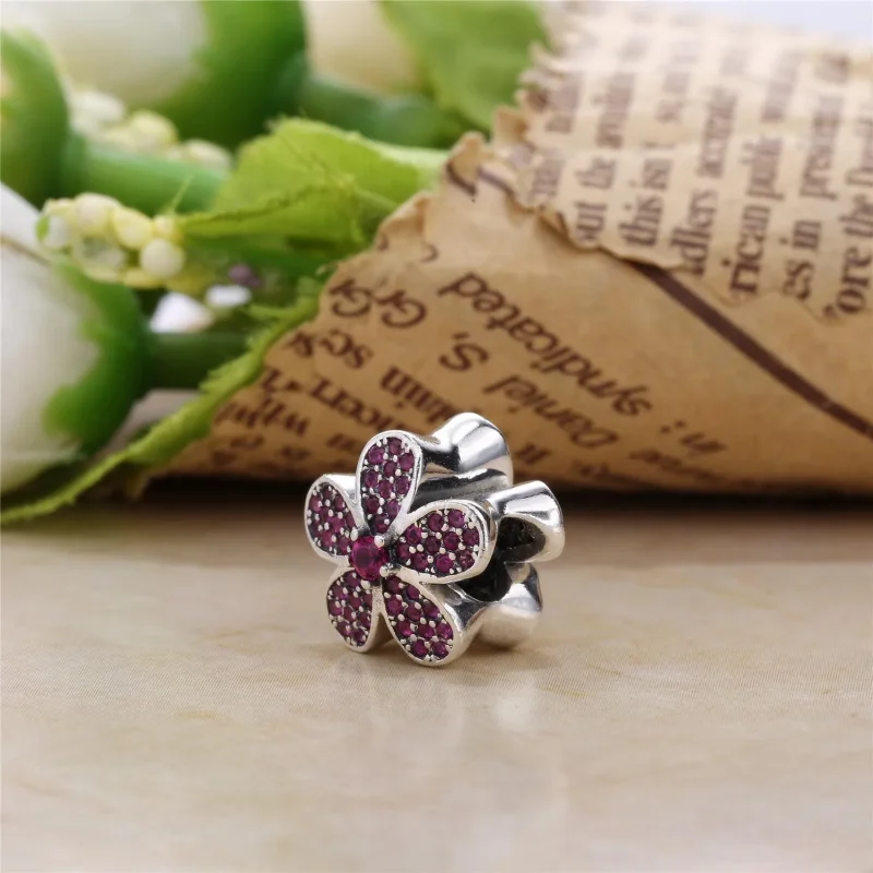 (zdjęcie do) Charms Fioletowa Olśniewająca Daisy | PANDORA - Wyświetl 3