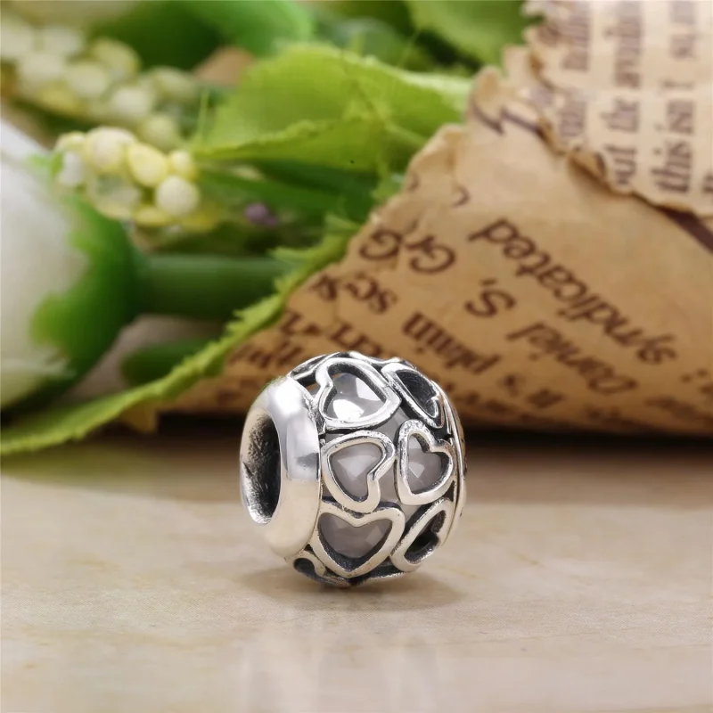 (zdjęcie do) Charms Liliowe miłosne serca | PANDORA - Wyświetl 2