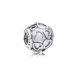 Charms Liliowe miłosne serca | PANDORA