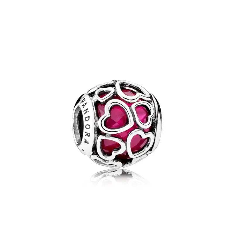 (zdjęcie do) Charms R&oacute;żowe miłosne serca | PANDORA