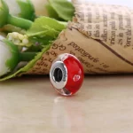 Charms Różowe szklane serce | PANDORA