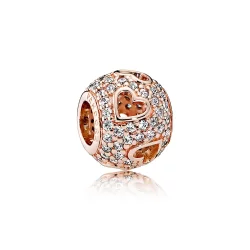 Charms Różowy rytm serca - 781426CZ - Charmsy | PANDORA