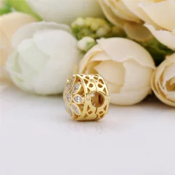Charms Wystawne Kwiat Pandora