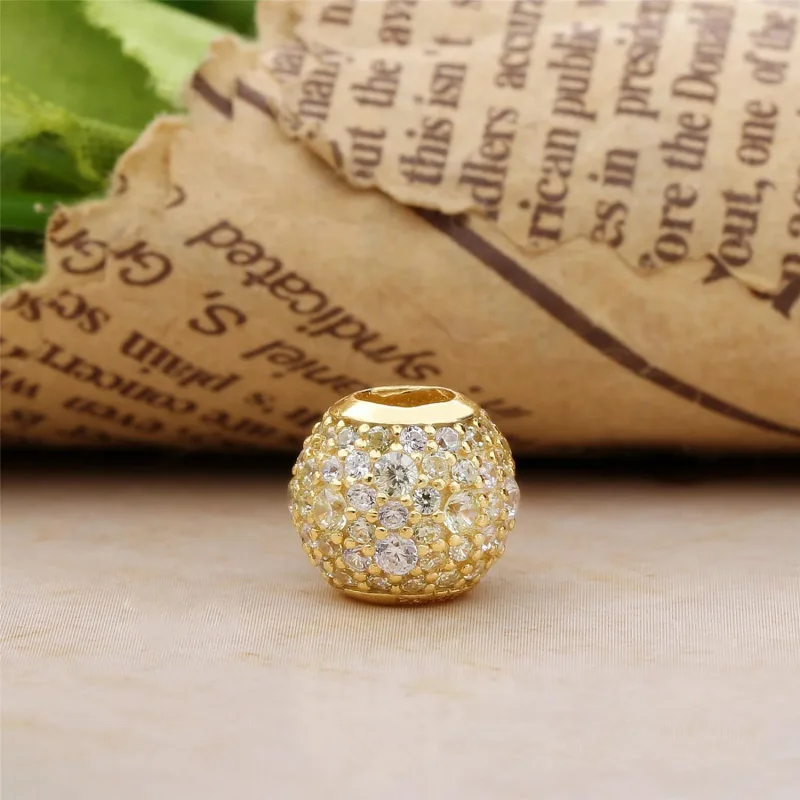 (zdjęcie do) Charms Złota kula pav&eacute; - PANDORA - Wyświetl 3