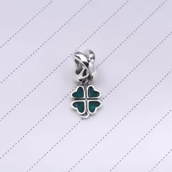 Zawieszka ze srebra, różowa emalia - 790572EN07 - Charmsy | PANDORA
