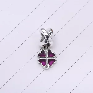 Zawieszka ze srebra, różowa emalia - 790572EN07 - Charmsy | PANDORA
