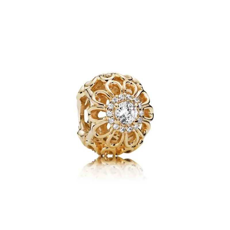 (zdjęcie do) Złoty ażurowy blask - 750836CZ - Charmsy | PANDORA