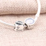 Cat bowl Charm - Pandora PL