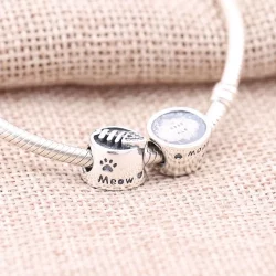 Cat bowl Charm - Pandora PL