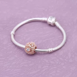 Charms Różowe Ażurowe Promienie - Pandora PL