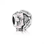 Delicate Rose, Pink Enamel & Clear CZ - Pandora PL