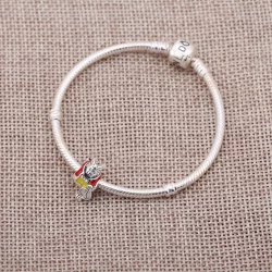 Disney, White Rabbit, Red & Yellow Enamel - Pandora PL