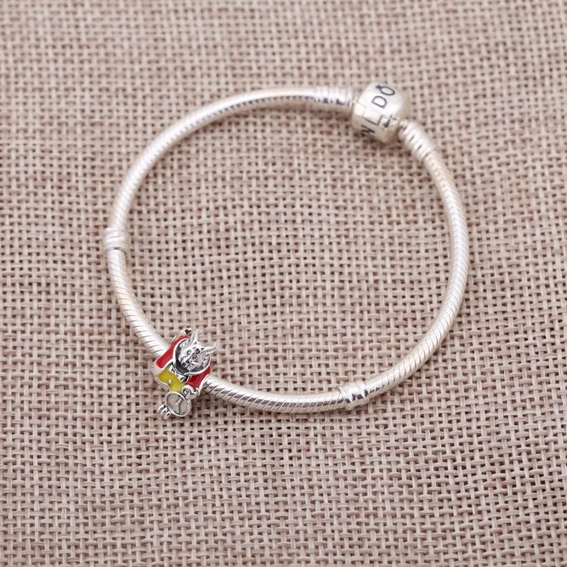 (zdjęcie do) Disney, White Rabbit, Red & Yellow Enamel - Pandora PL - Wyświetl 2