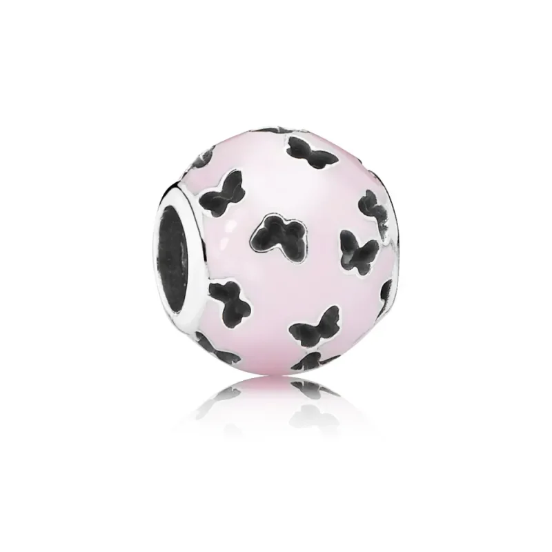 (zdjęcie do) Fluttering Butterflies, Pink Enamel - Pandora PL