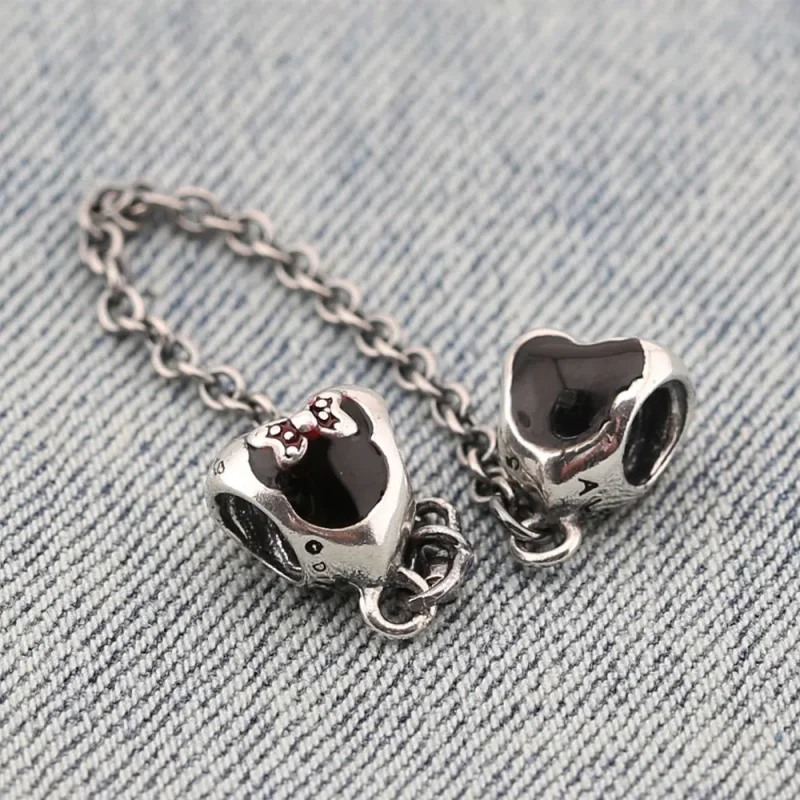 (zdjęcie do) Mickey and Minnie Mouse Safety Chain - Pandora PL - Wyświetl 2