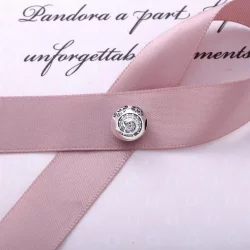 Mickey Mouse Silver Swirl Charm - Pandora PL