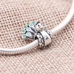 Paw, teal & zielony cz - Pandora PL