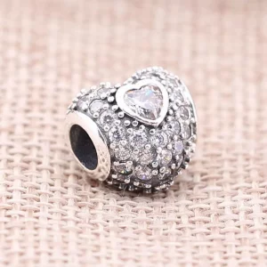 Pavé Triple Heart Charm - Pandora PL