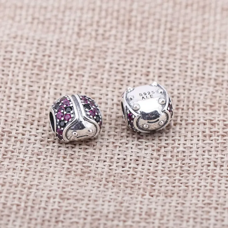 (zdjęcie do) Sparkling Ladybug, Fancy Red CZ & Black Crystal - Pandora PL - Wyświetl 2