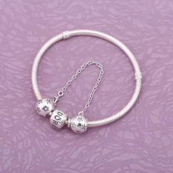 Star silver safety chain - Pandora PL