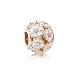 White Primrose Meadow Charm - Pandora PL