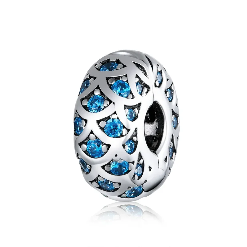 (zdjęcie do) Klips Typu Pandora Niebieska elegancja - SCC1513