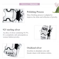 Klips Typu Pandora Prosta łamigłówka - BSC377