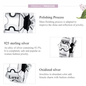 Klips Typu Pandora Prosta łamigłówka - BSC377